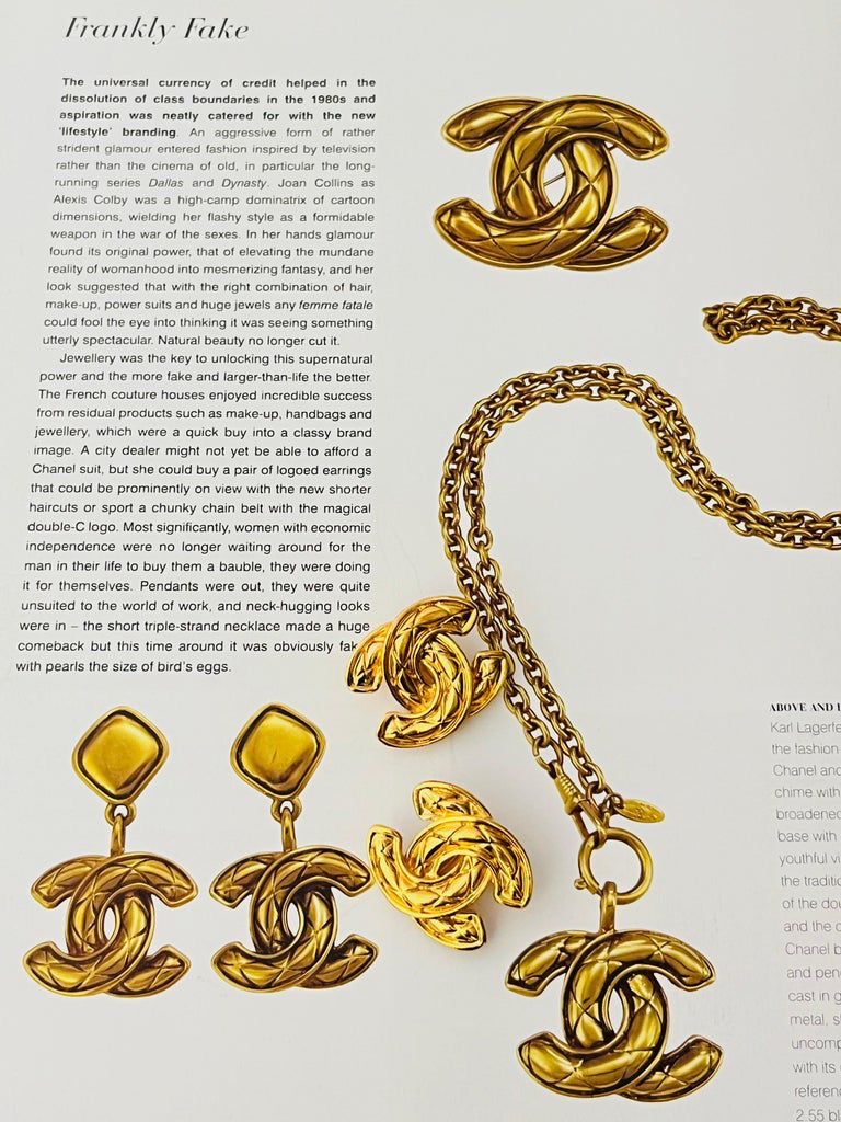 CHANEL – ORECCHINI CC VINTAGE ORO INTRECCIATO – RARI - immagine 4