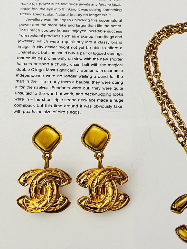 CHANEL – ORECCHINI CC VINTAGE ORO INTRECCIATO – RARI - immagine 5