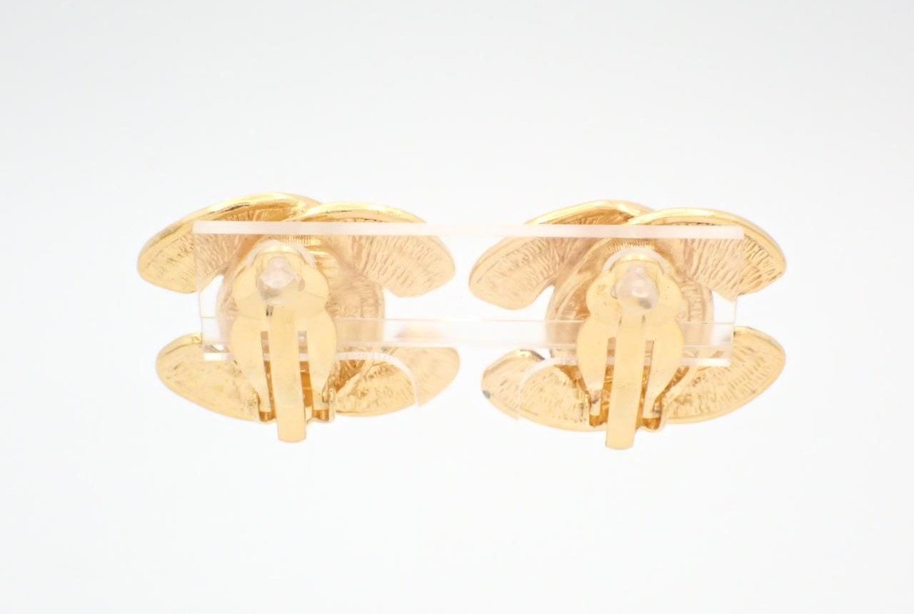 CHANEL – ORECCHINI CC VINTAGE ORO INTRECCIATO – RARI - immagine 3