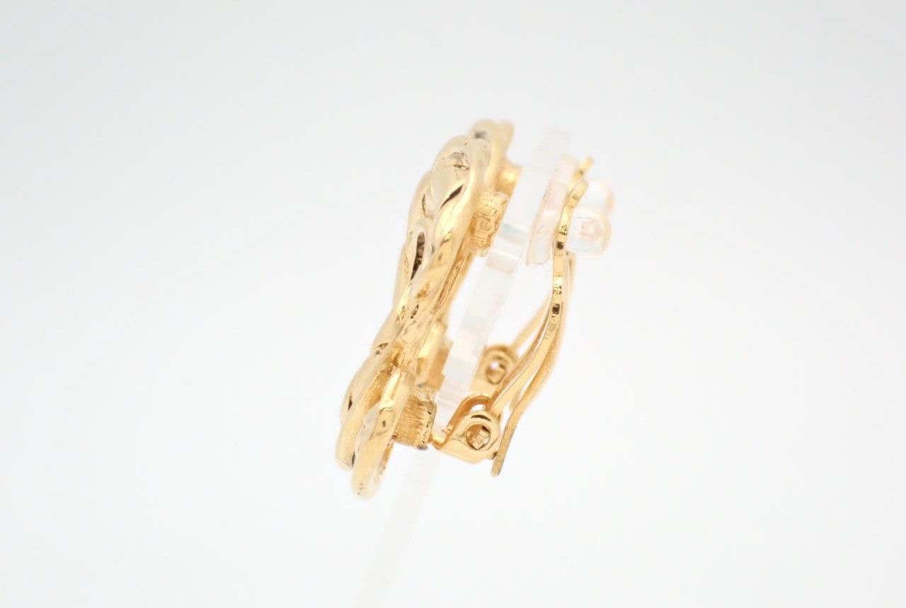 CHANEL – ORECCHINI CC VINTAGE ORO INTRECCIATO – RARI - immagine 7