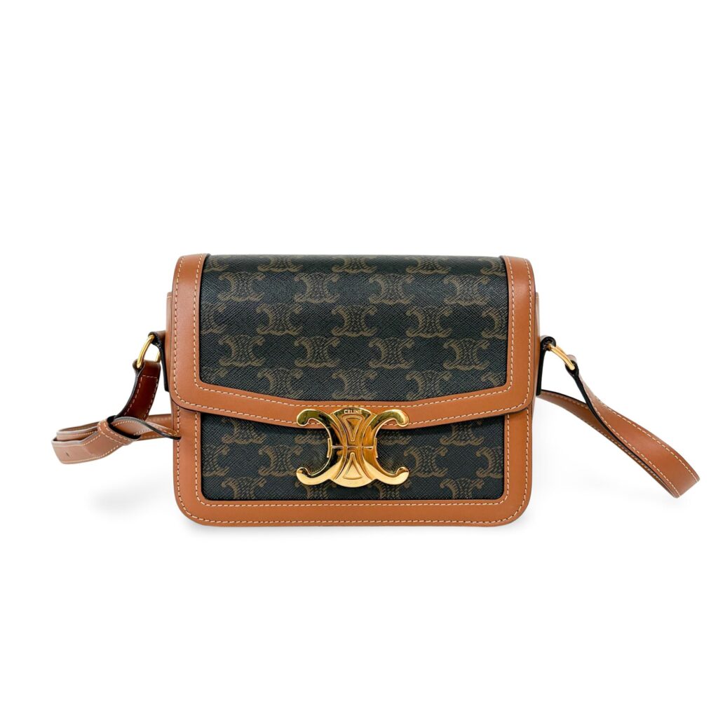 CELINE TRIOMPHE CANVAS SHOULDER BAG