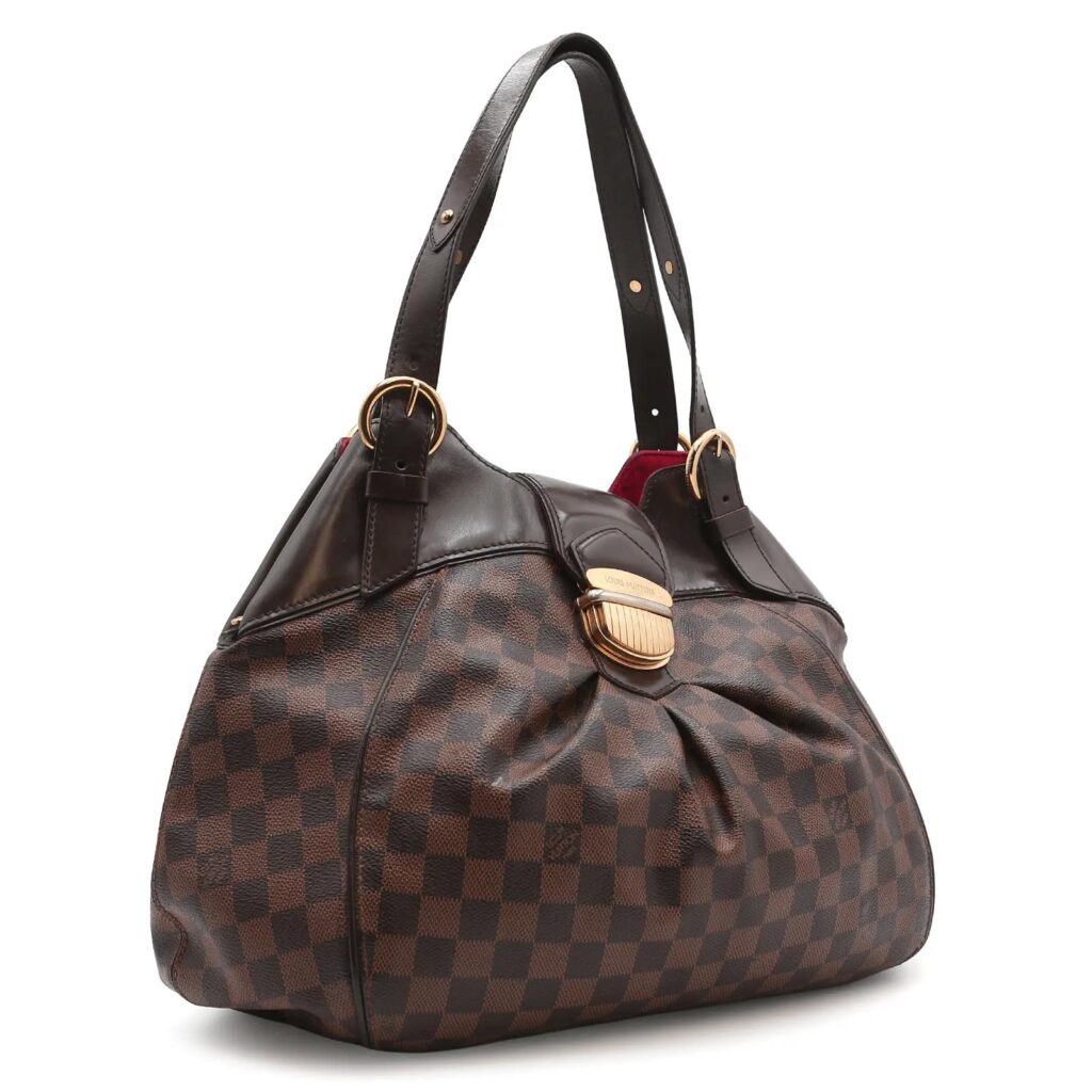 LOUIS VUITTON SISTINA GM DAMIER ÉBÈNE
