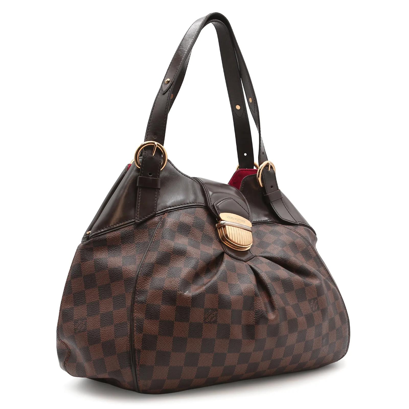LOUIS VUITTON SISTINA GM DAMIER ÉBÈNE