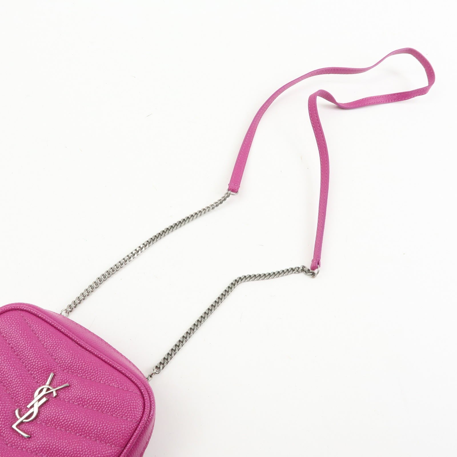 Saint Laurent Monogram Baby Lou Camera Bag Pink - immagine 11