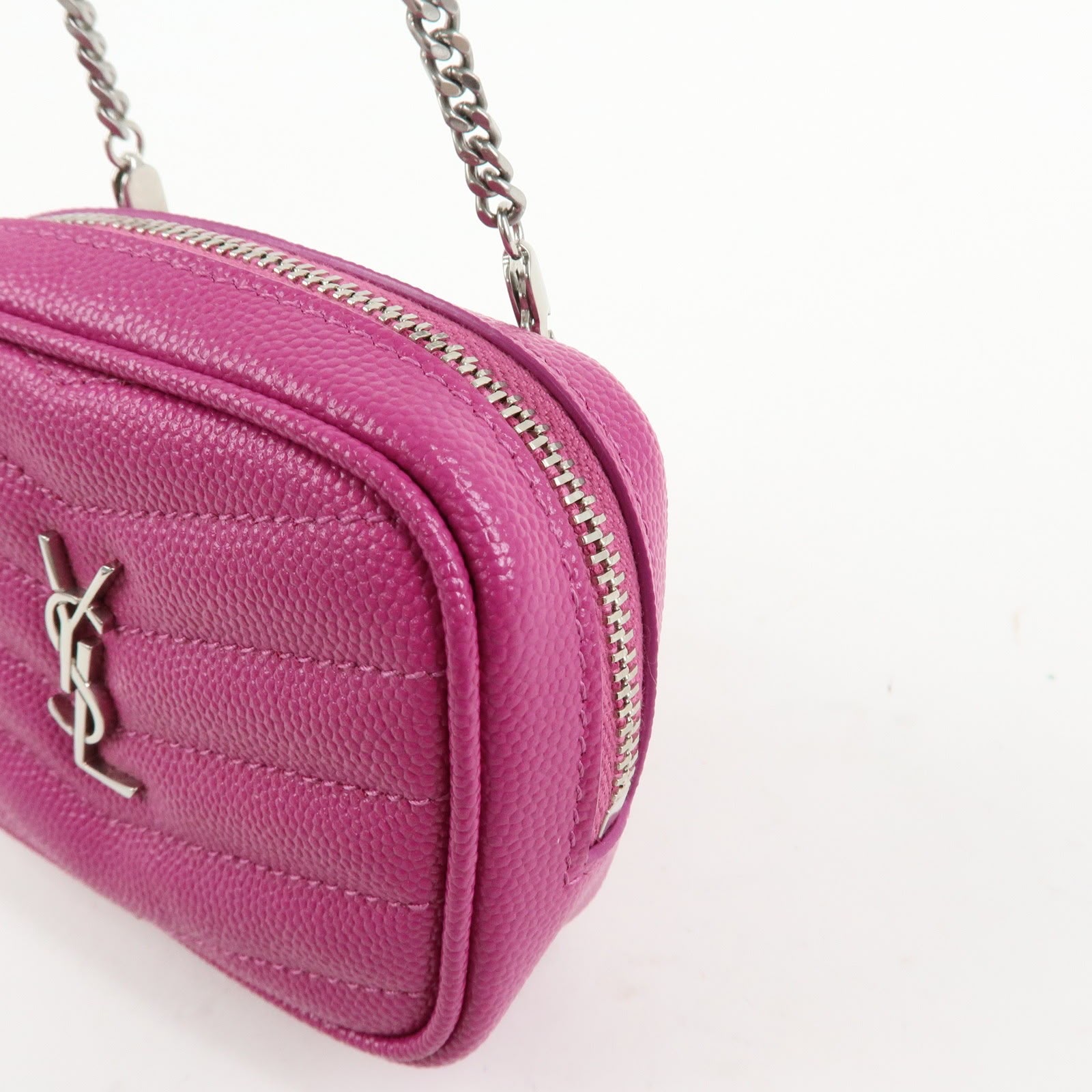 Saint Laurent Monogram Baby Lou Camera Bag Pink - immagine 7