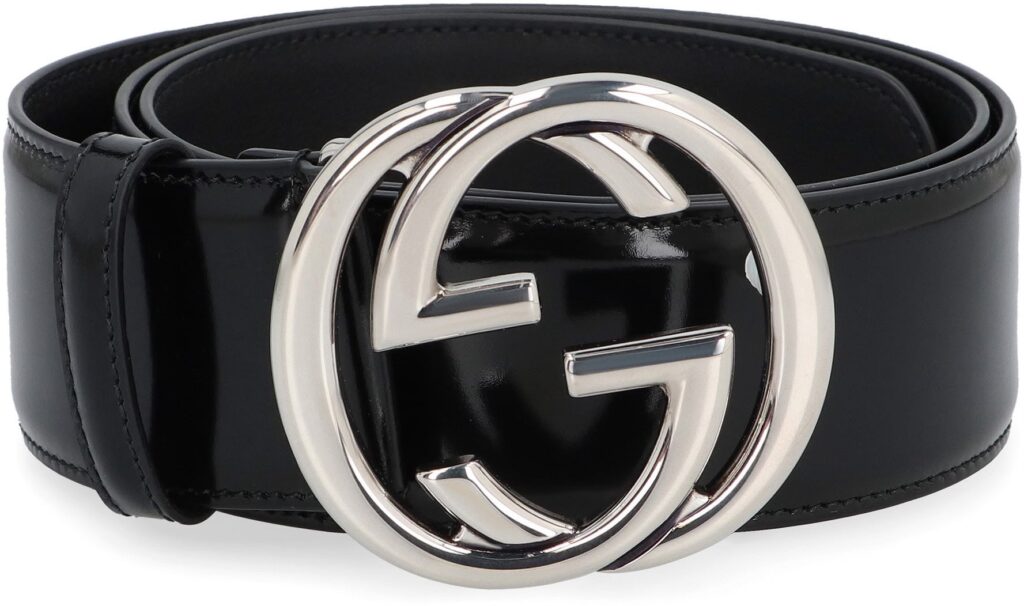GUCCI GG BELT – BLACK PATENT LEATHER