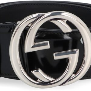 GUCCI GG BELT – BLACK PATENT LEATHER