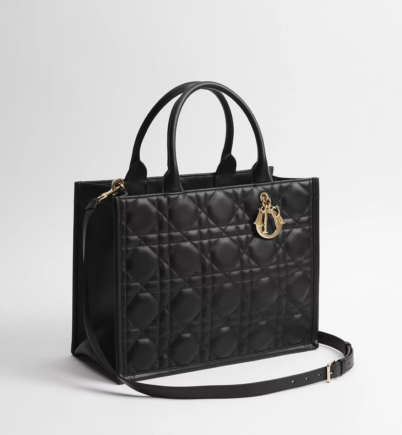 DIOR BOOK TOTE MACROCANNAGE NERA